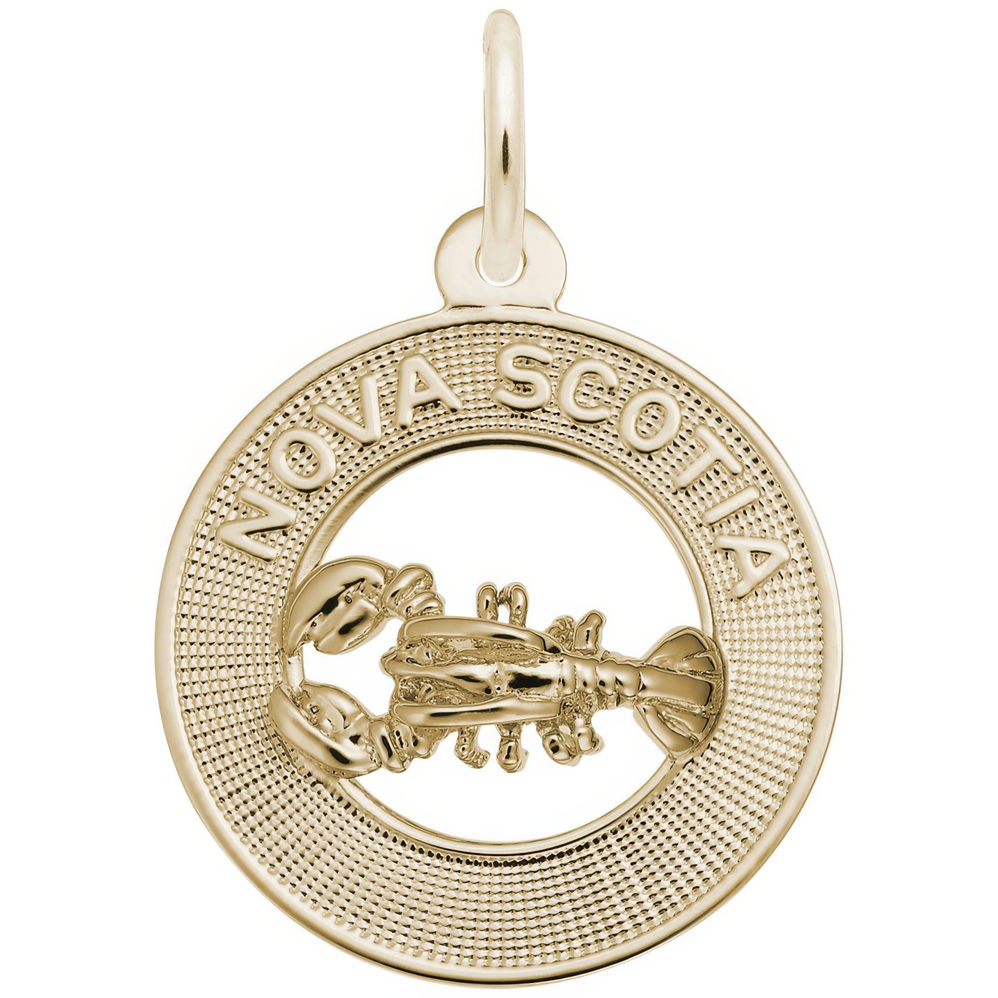 Nova Scotia Lobster Ring Charm - Metal - Sterling Silver