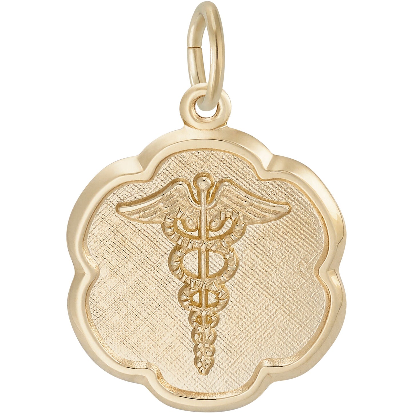 Caduceus Charm - Metal - Sterling Silver