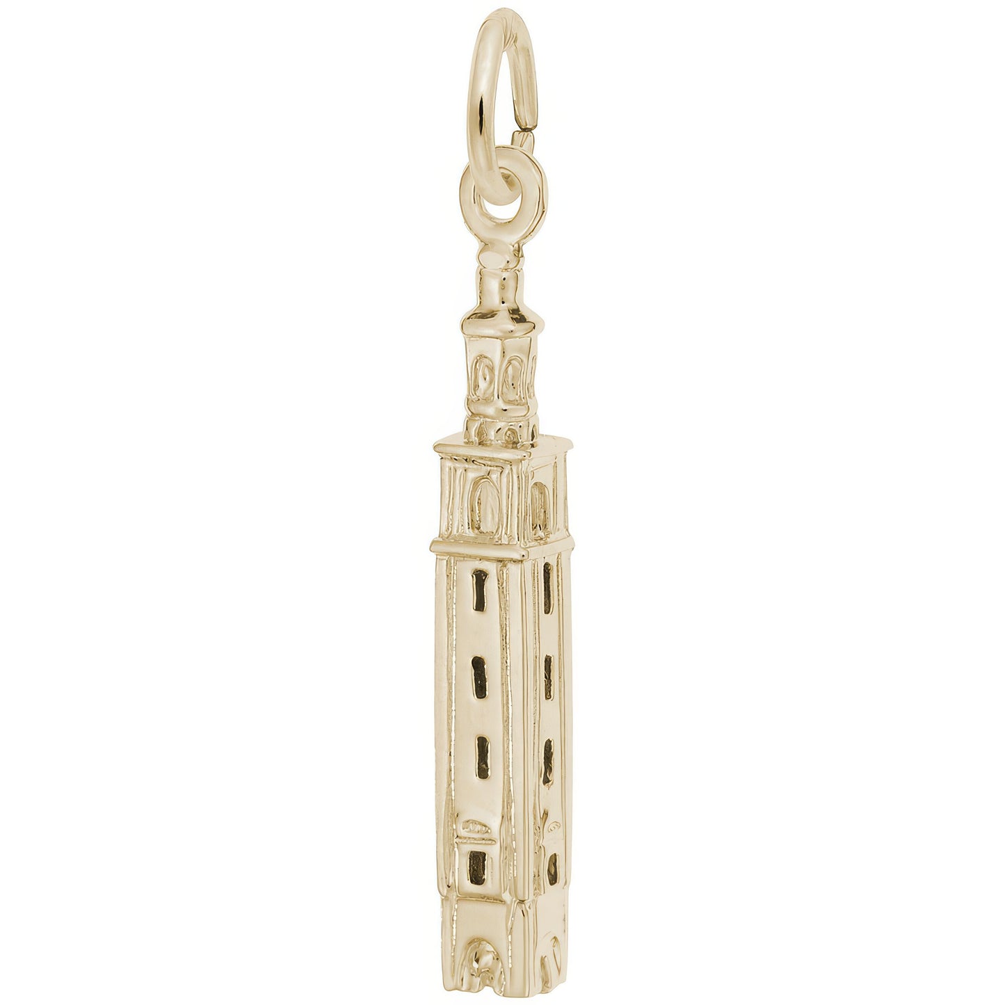 Carillon Tower Charm - Metal - Sterling Silver