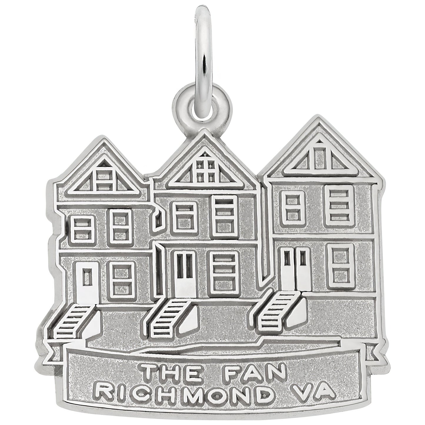 The Richmond Fan Charm - Metal - Sterling Silver