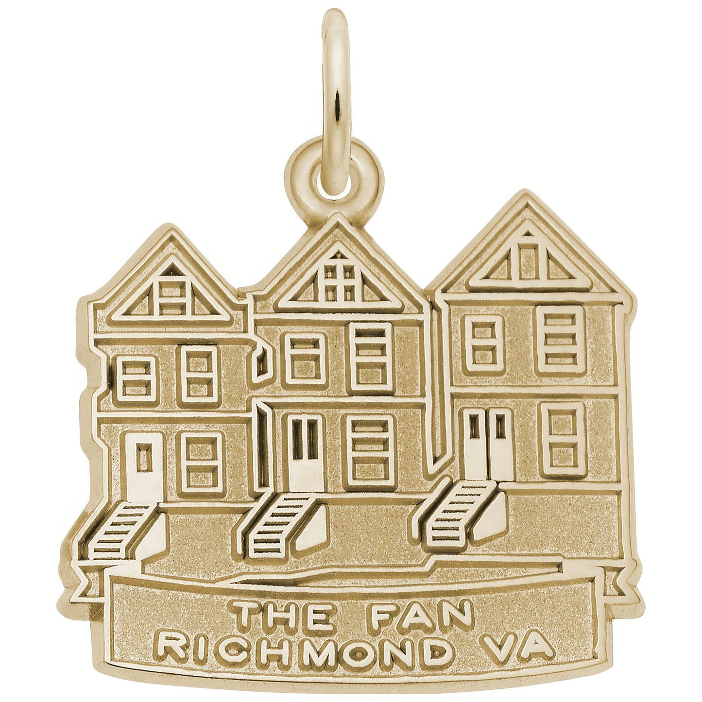 The Richmond Fan Charm - Metal - Sterling Silver