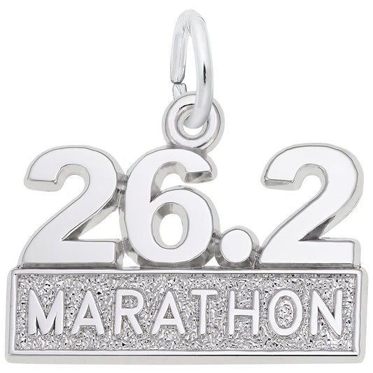 Sterling Silver Full Marathon Charm