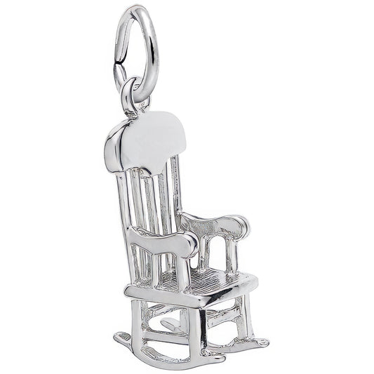 Rocking Chair Charm - Metal - Sterling Silver