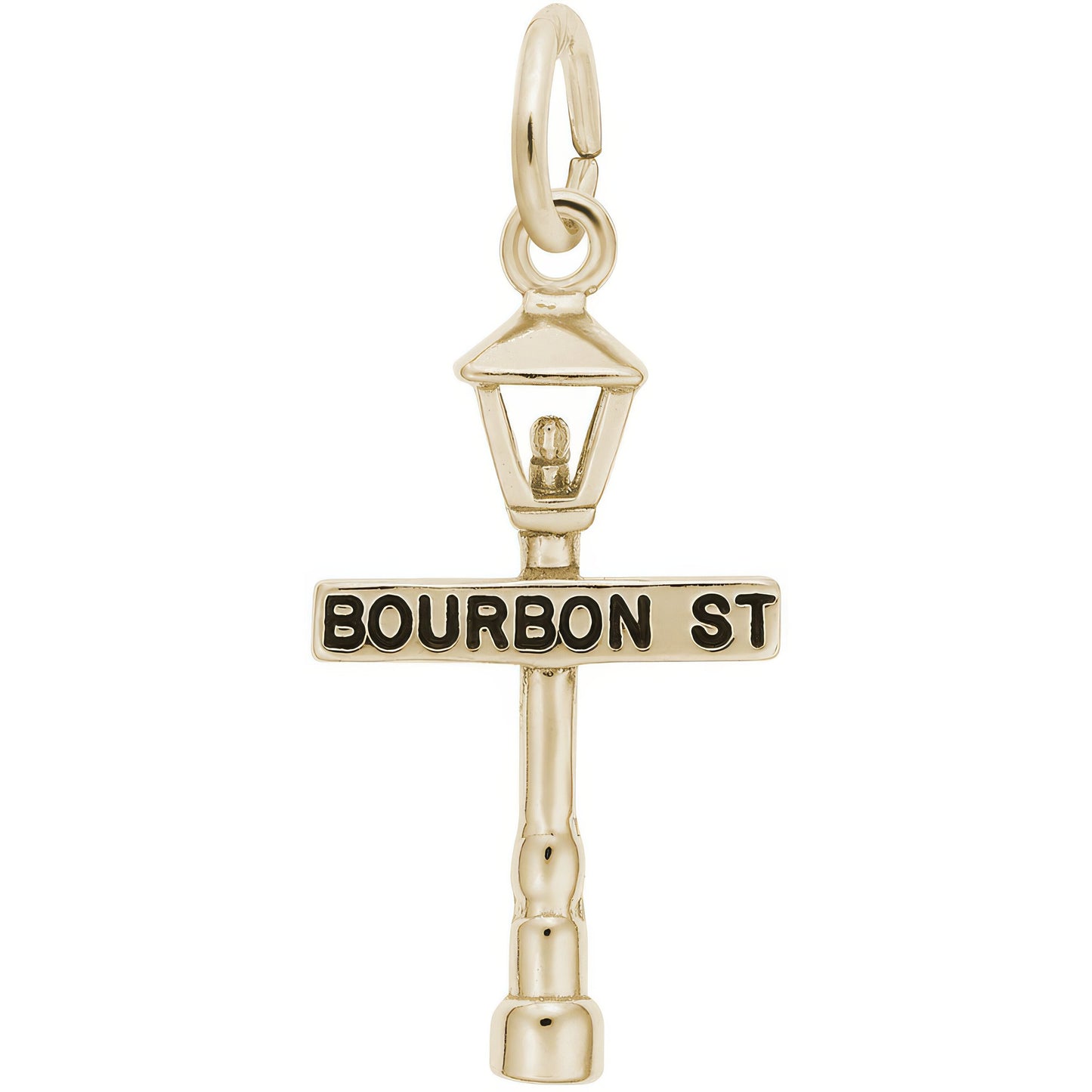 Bourbon Street Lamp Post Charm - Metal - Sterling Silver