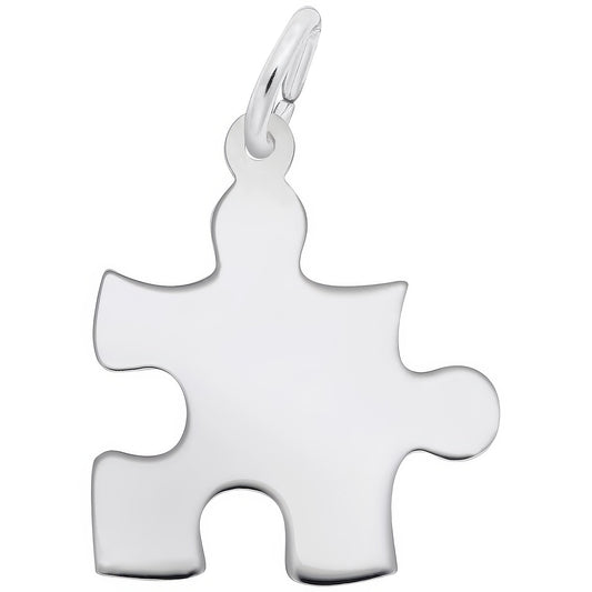 Charms Sterling Silver Puzzle Piece Charm