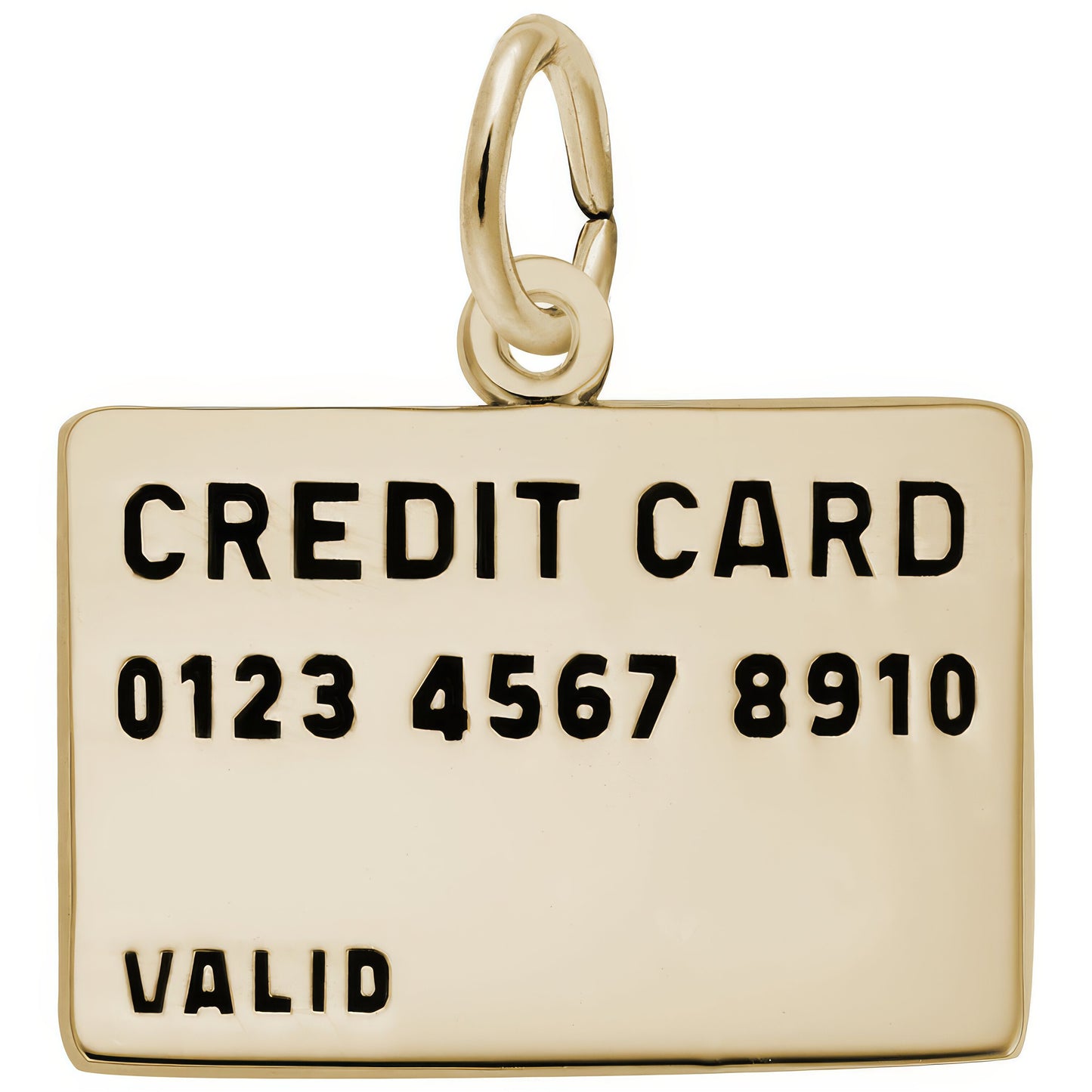 Credit Card Charm - Metal - Sterling Silver