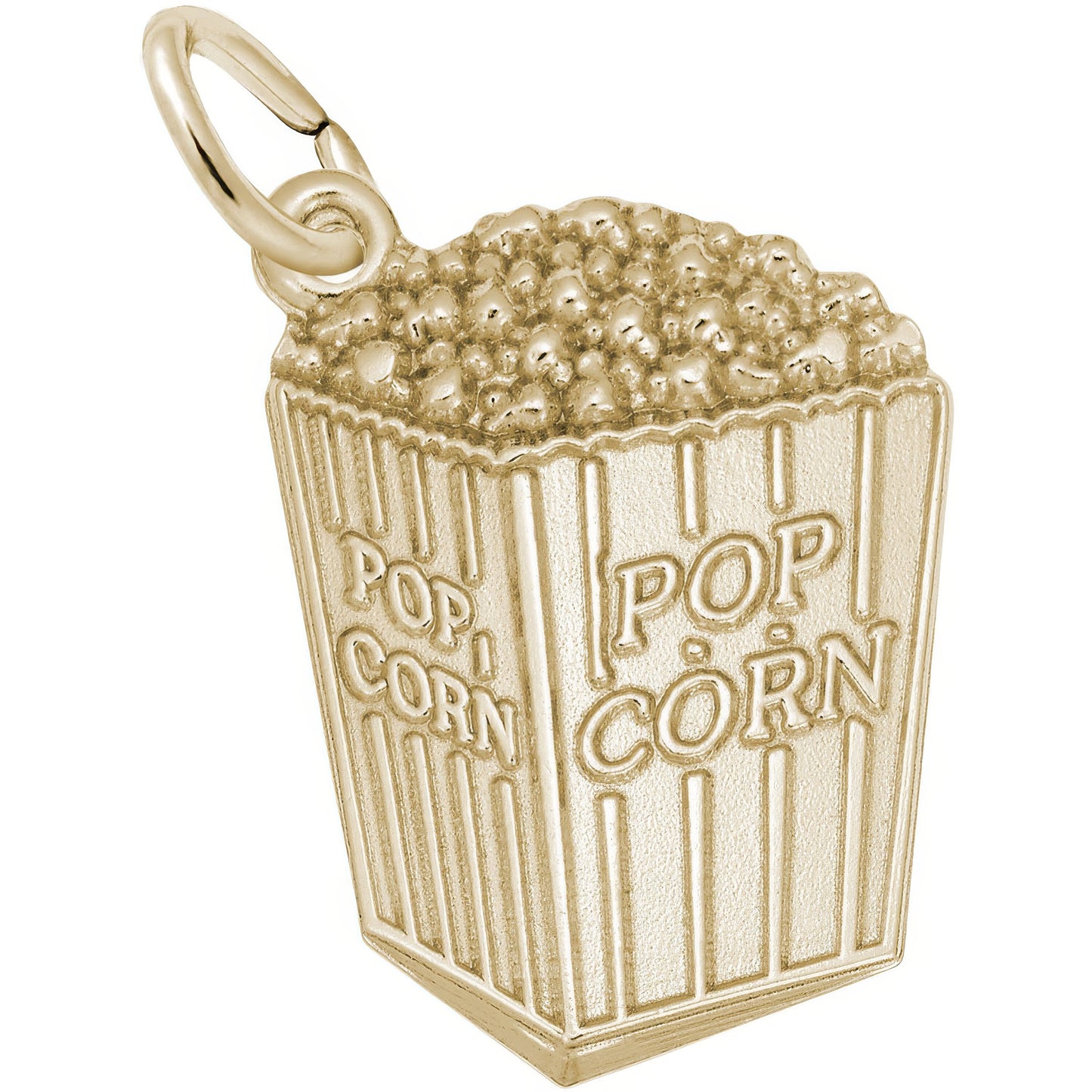 Sterling Silver Movie Popcorn Charm