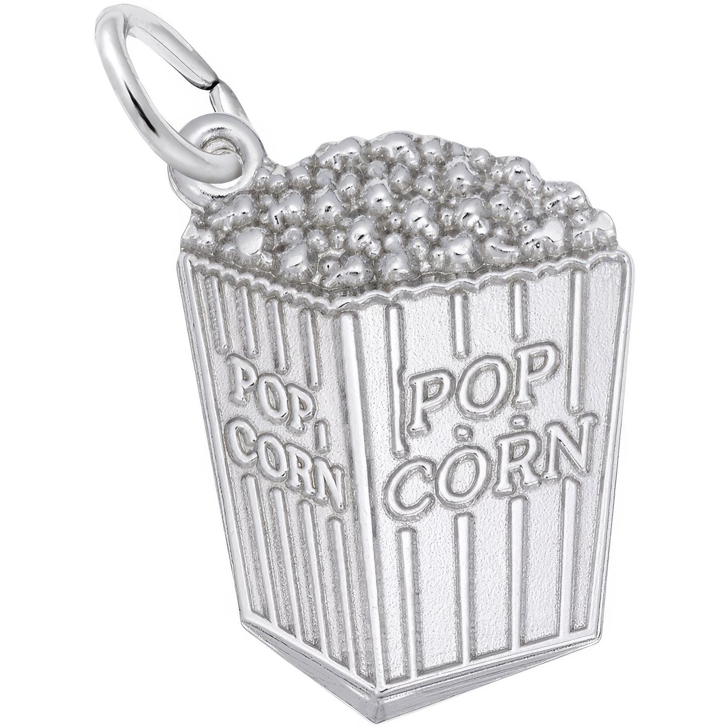 Sterling Silver Movie Popcorn Charm
