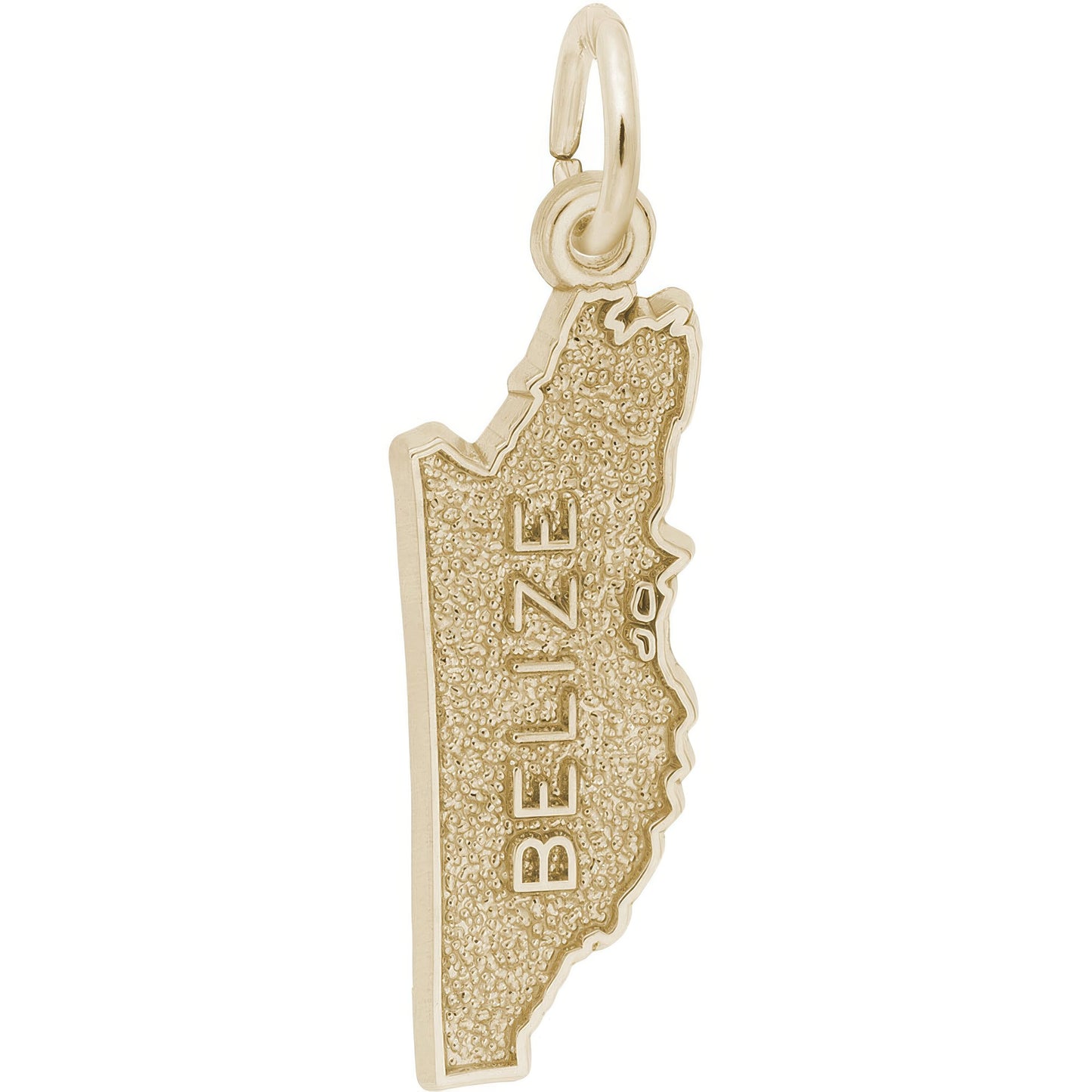 Belize Map Charm - Metal - Sterling Silver