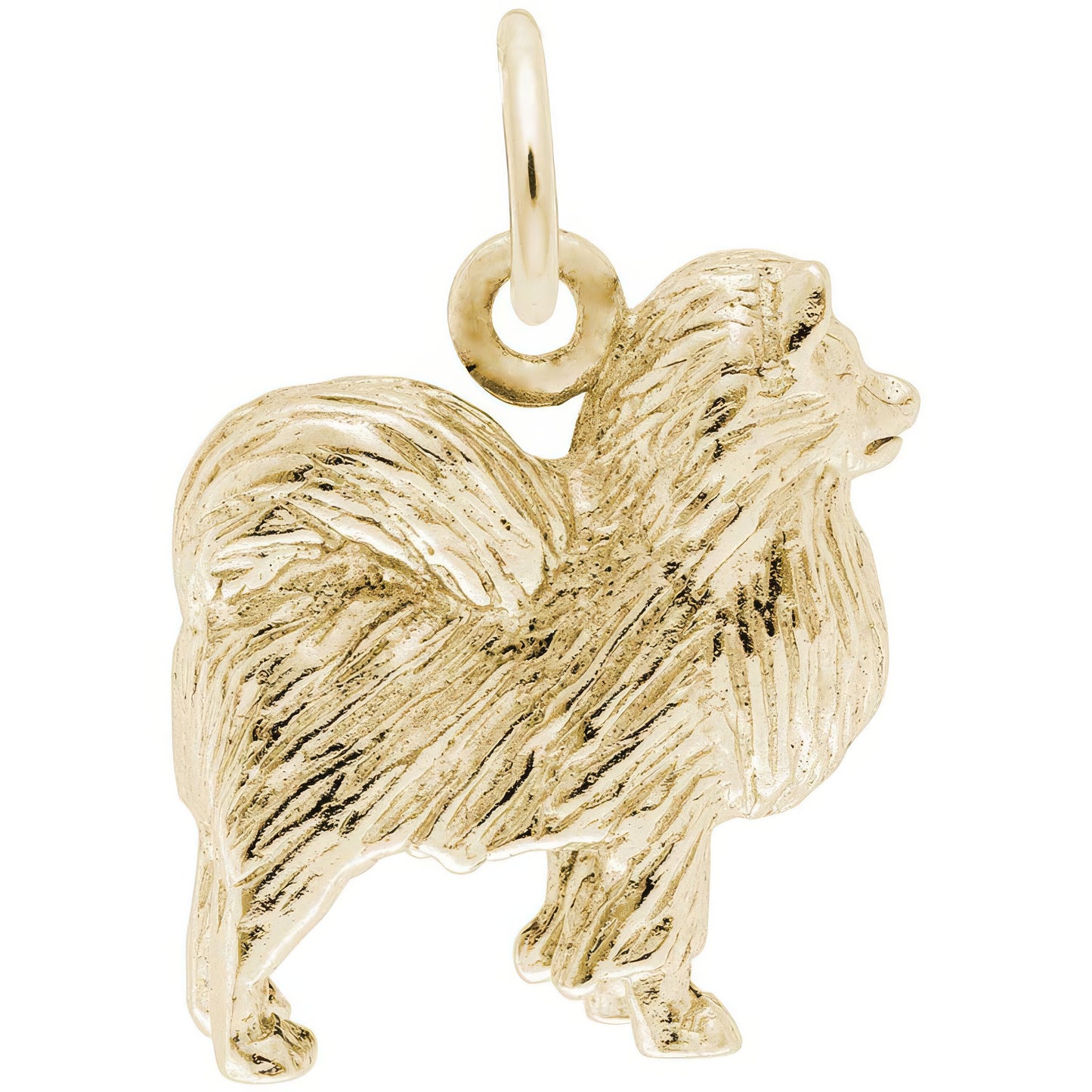 Pomeranian Charm, Sterling Silver