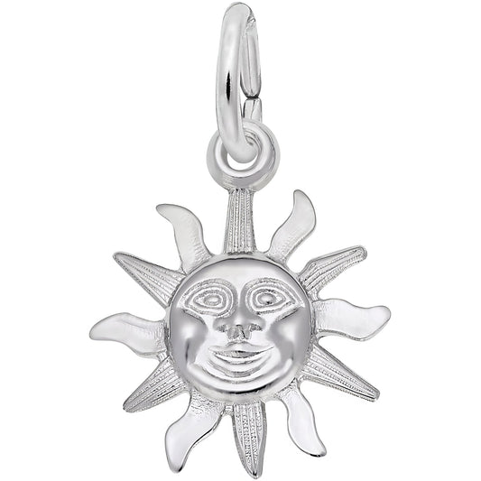 Belize Sun Small Charm - Metal - Sterling Silver