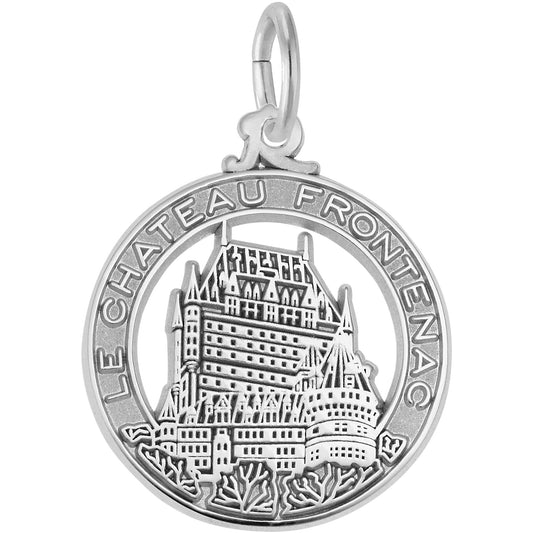 Le Chateau Frontenac Charm - Metal - Sterling Silver