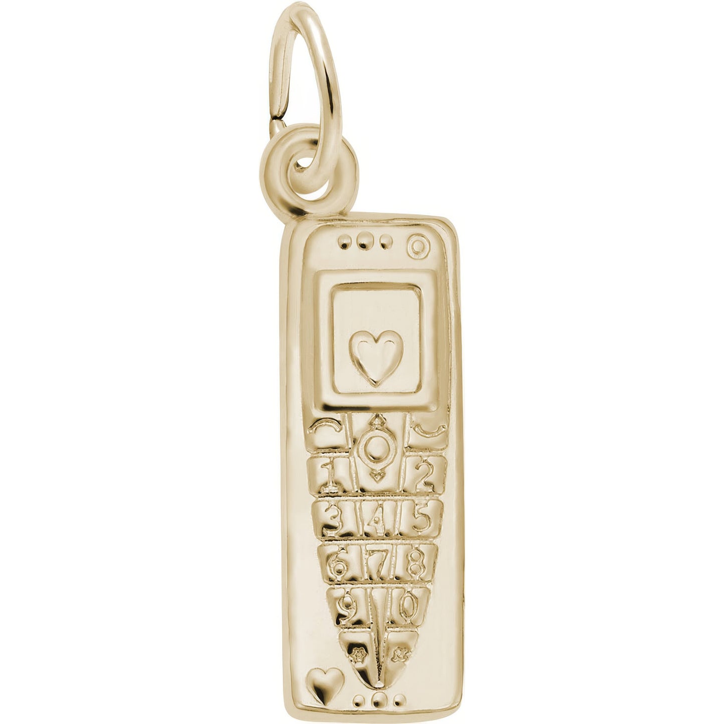 Cell Phone Charm - Metal - Sterling Silver