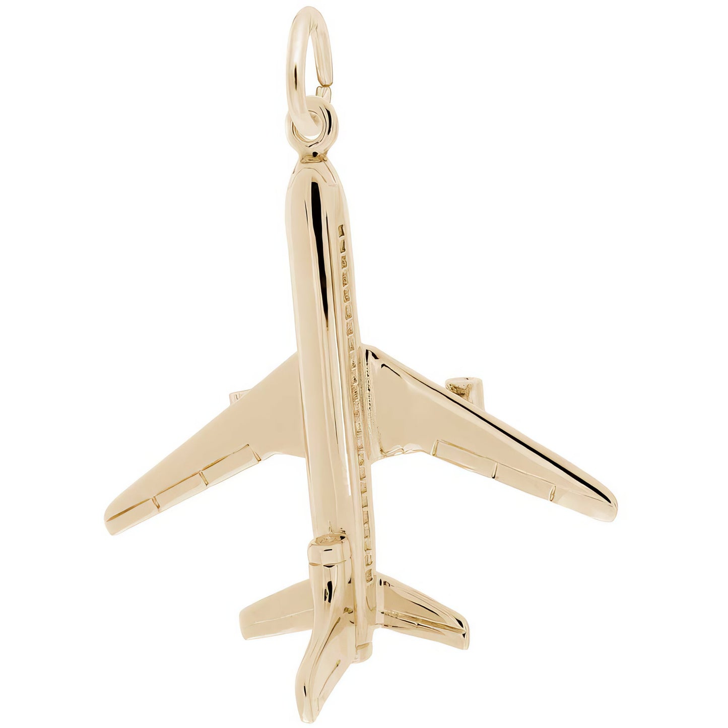 Airplane Charm, Sterling Silver