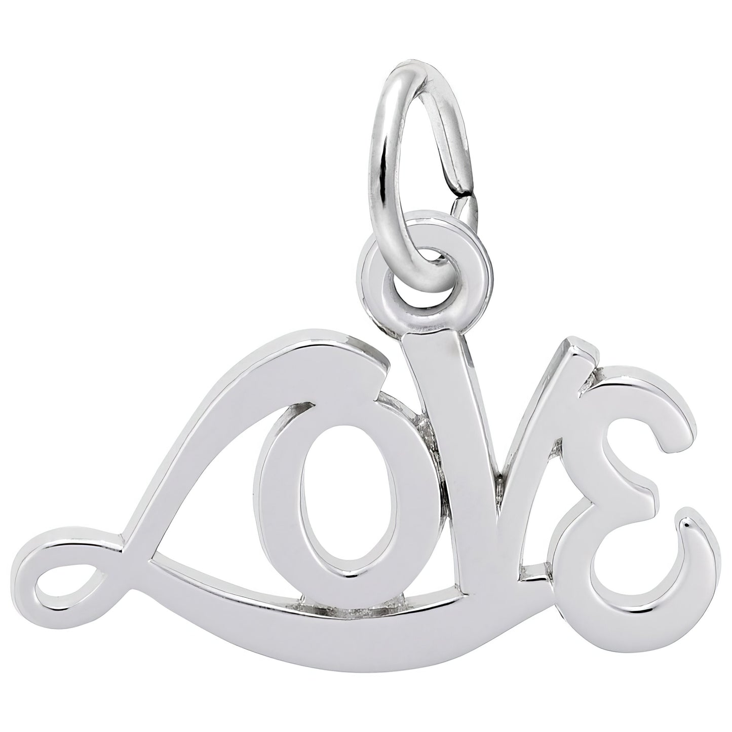 Sterling Silver Love Charm - 9mm x 18mm