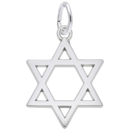 Sterling Silver Star of David Charm
