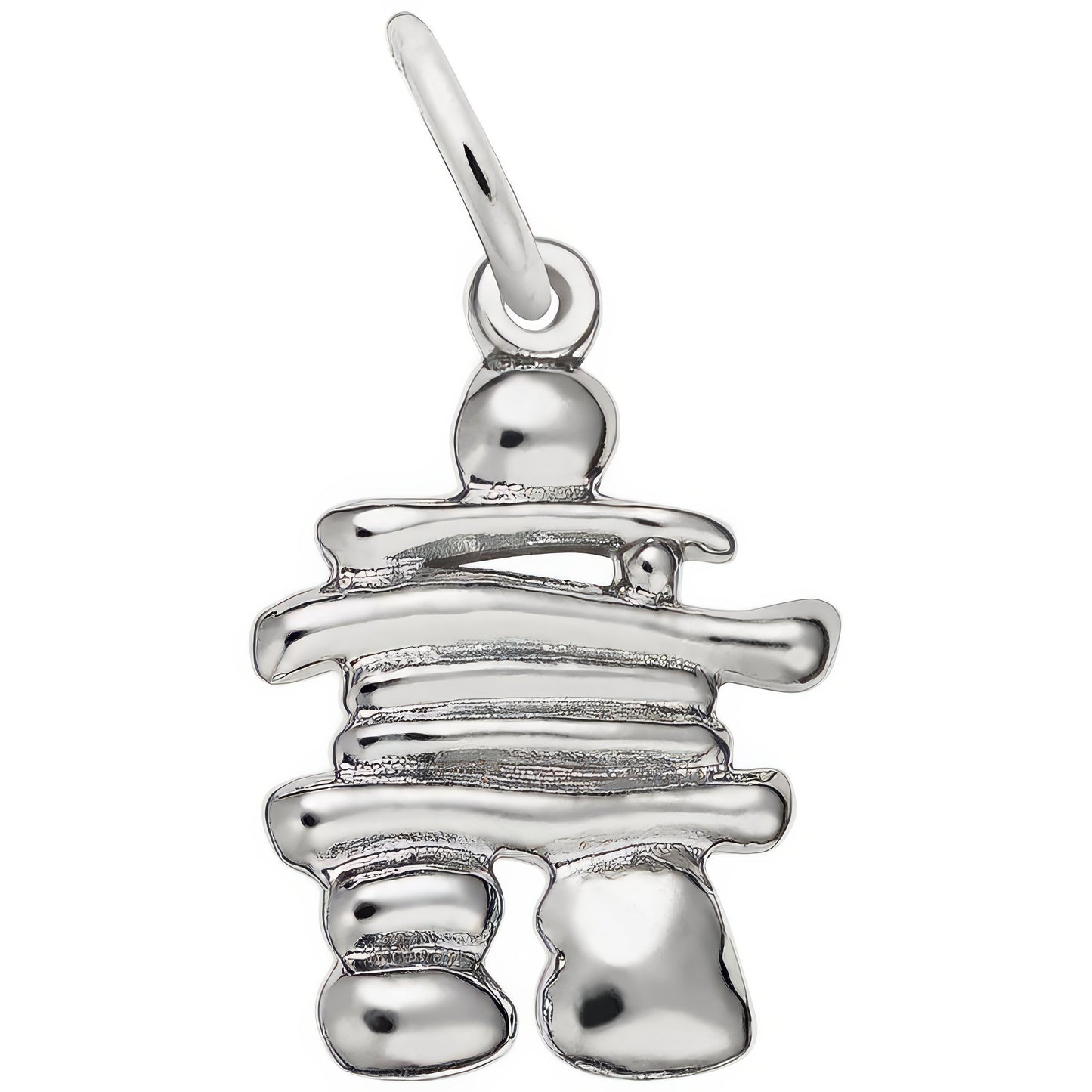 Classic Inukshuk Charm - Metal - Sterling Silver