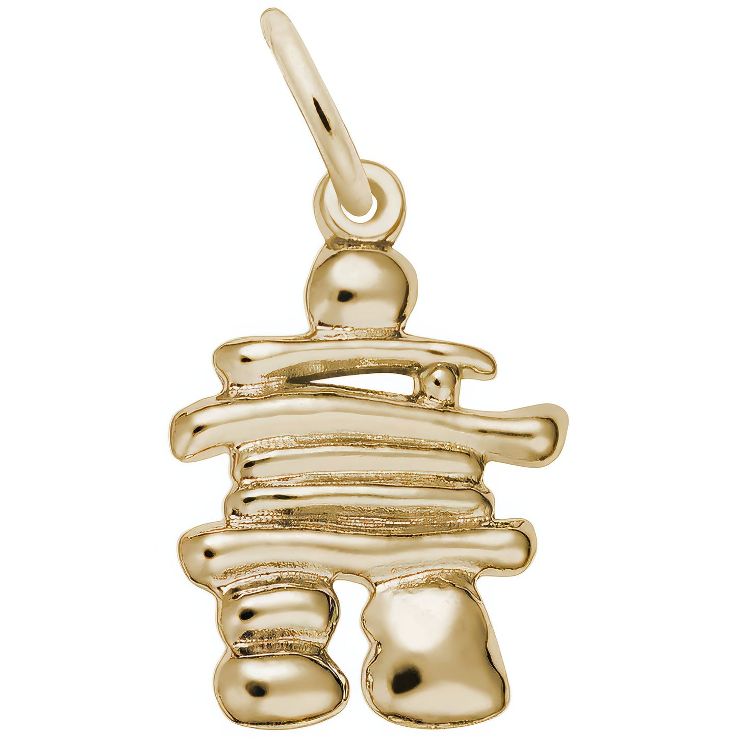 Classic Inukshuk Charm - Metal - Sterling Silver