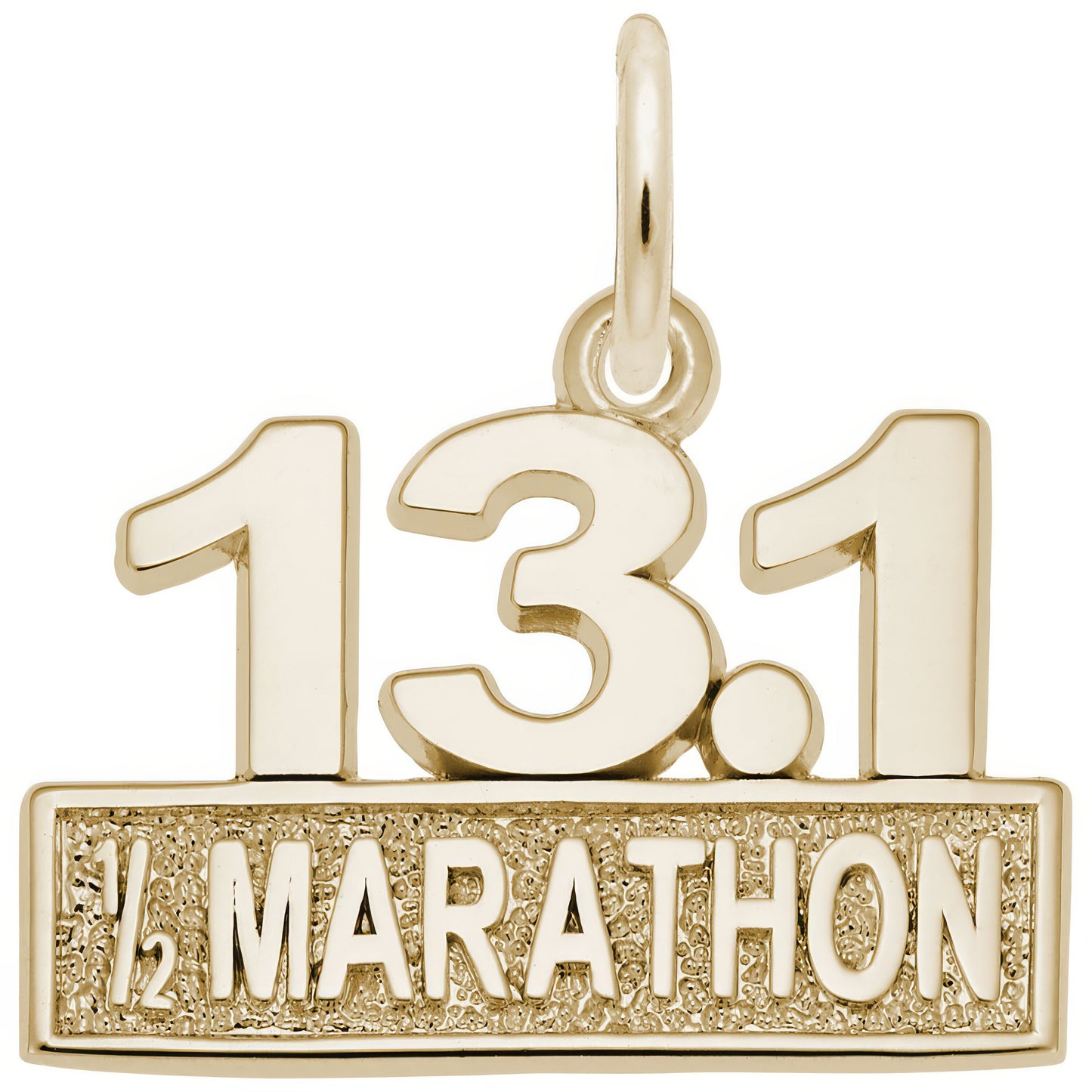 Half Marathon Charm - Metal - Sterling Silver