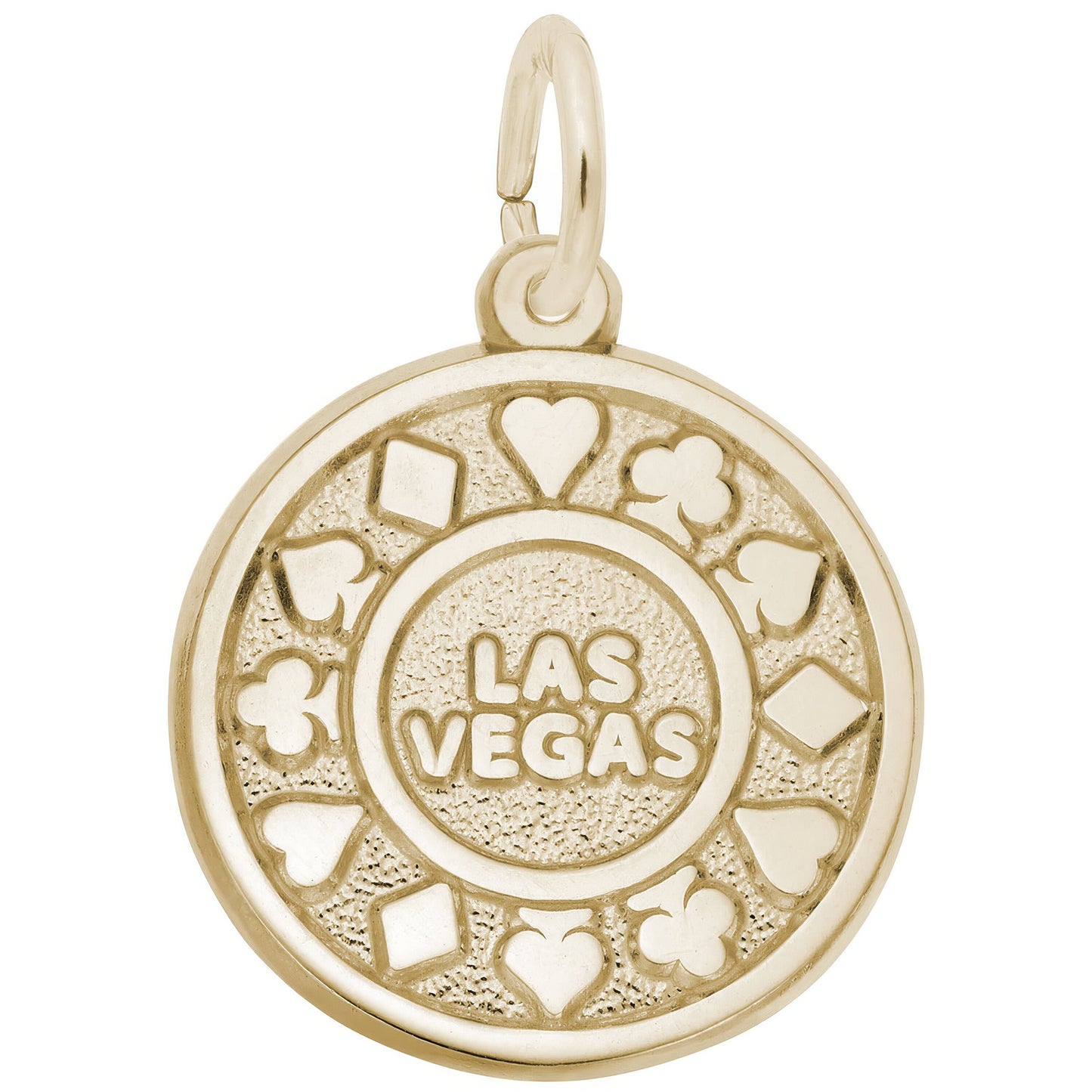 Las Vegas Card Suits Charm - Metal - Sterling Silver