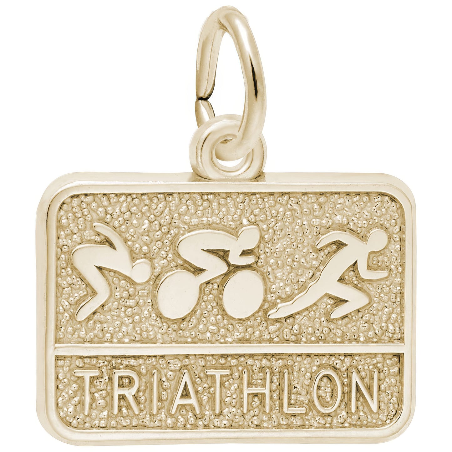 Triathlon Charm - Metal - Sterling Silver