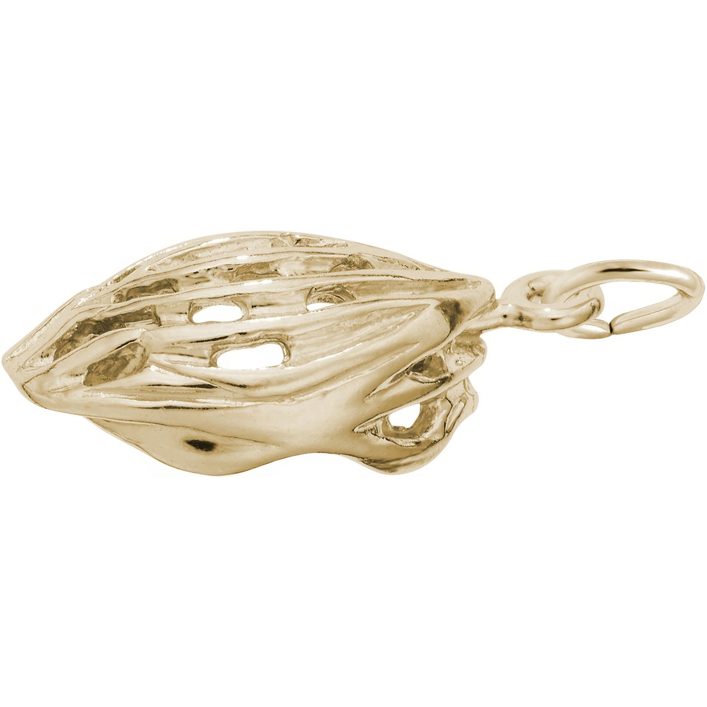 Bike Helmet Charm - Metal - Sterling Silver