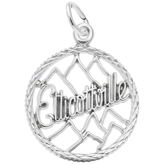 Ellicottville Charm - Metal - Sterling Silver