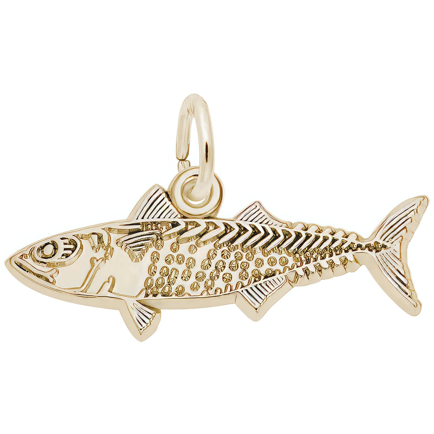 Mackerel Fish Charm - Metal - Sterling Silver