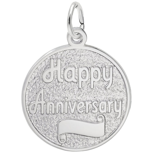 Sterling Silver Anniversary Charm