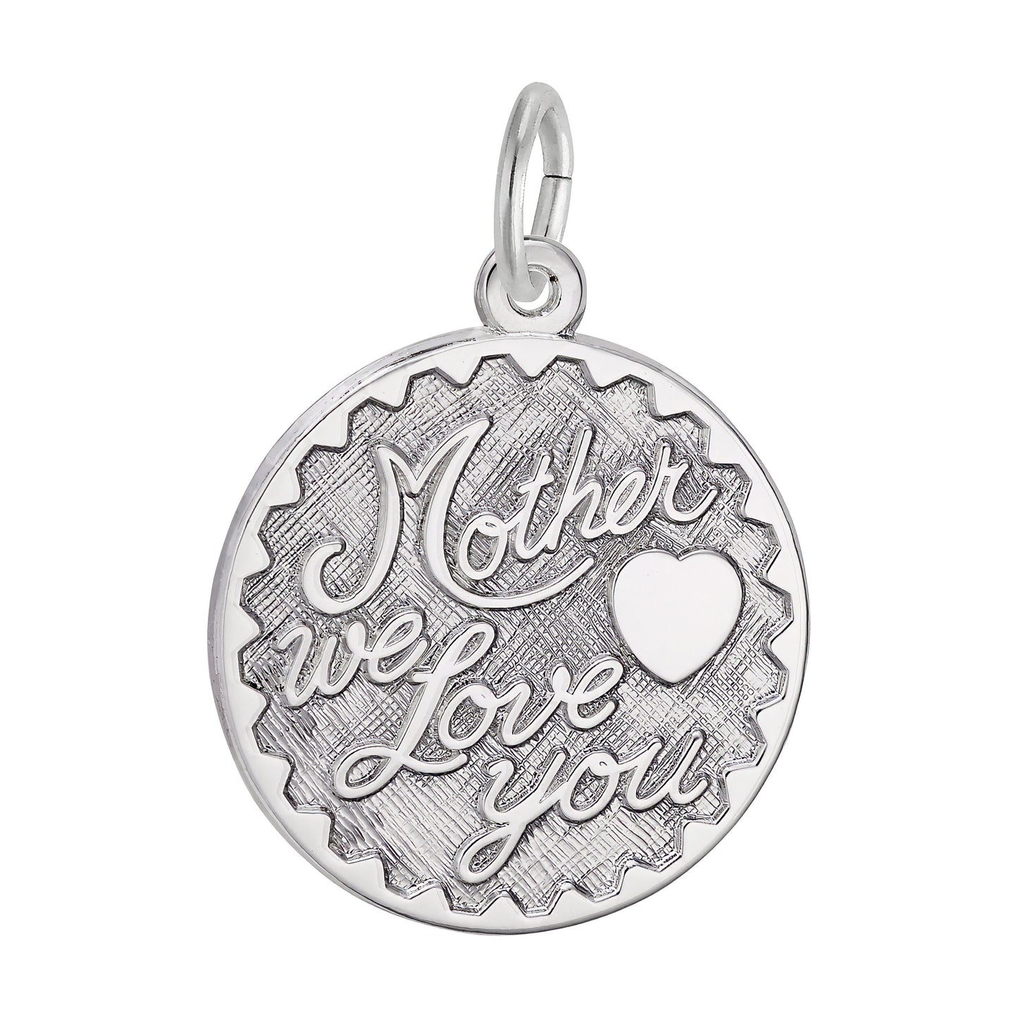 Mother We Love You Charm - Metal - Sterling Silver