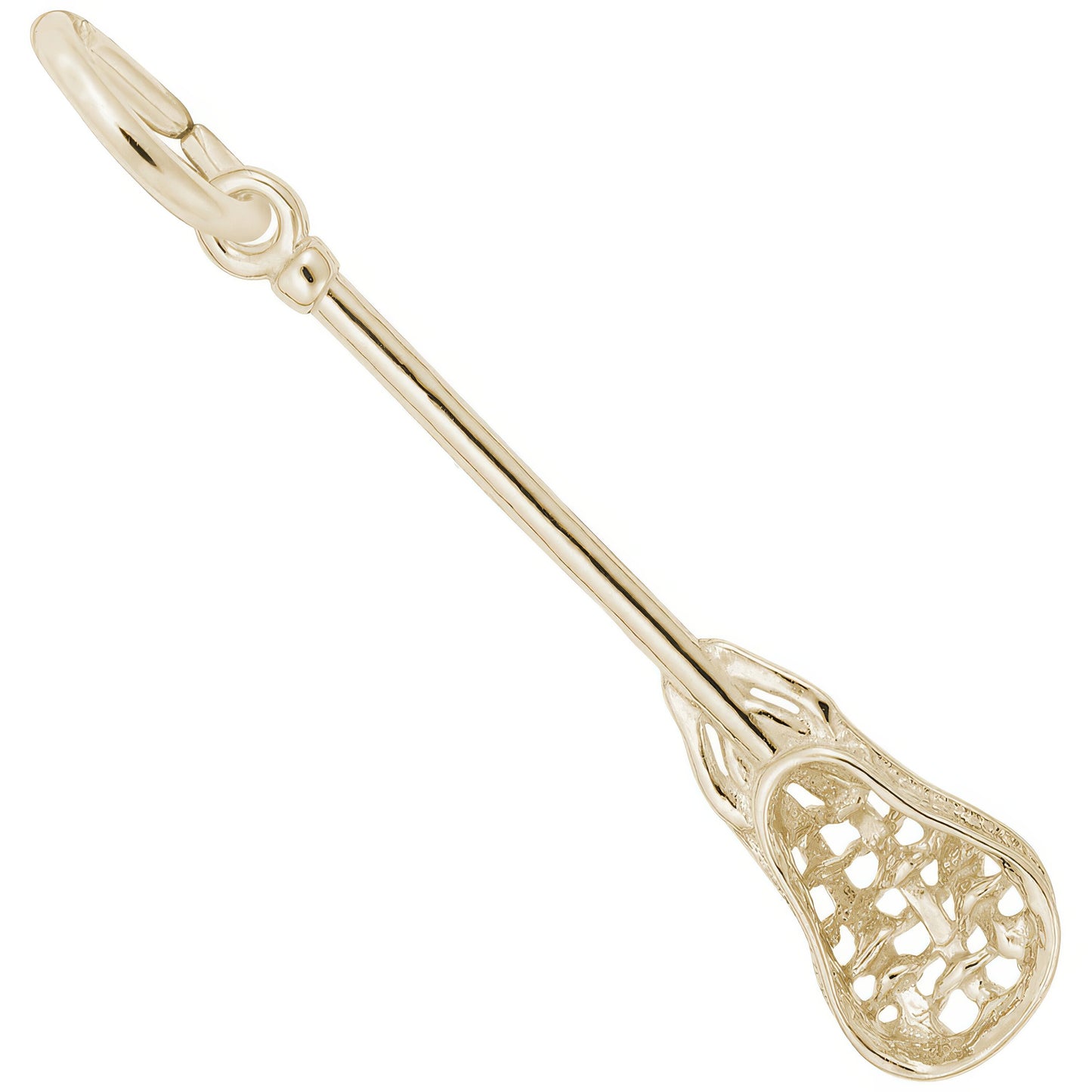 Sterling Silver Lacrosse Charm - 26mm x 5mm