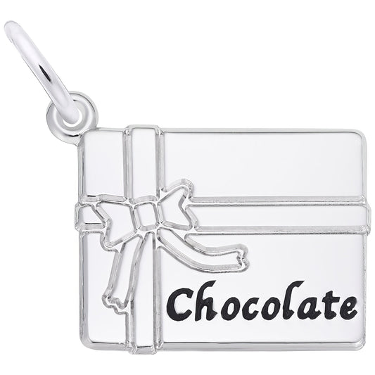 Sterling Silver Chocolate Box Charm