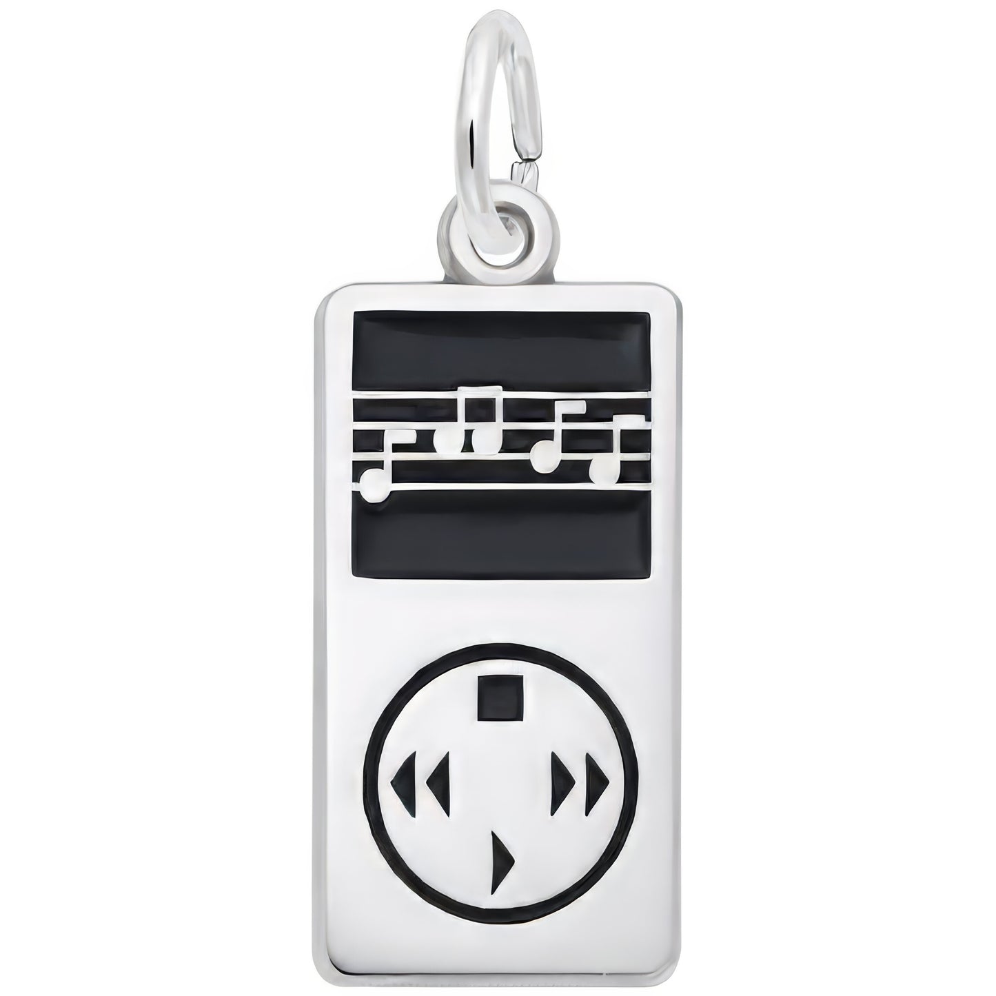MP3 Player Charm - Metal - Sterling Silver