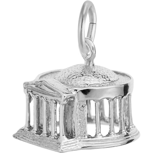 Jefferson Memorial Charm - Metal - Sterling Silver