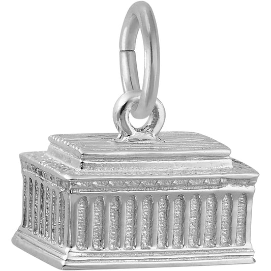 Lincoln Memorial Charm - Metal - Sterling Silver