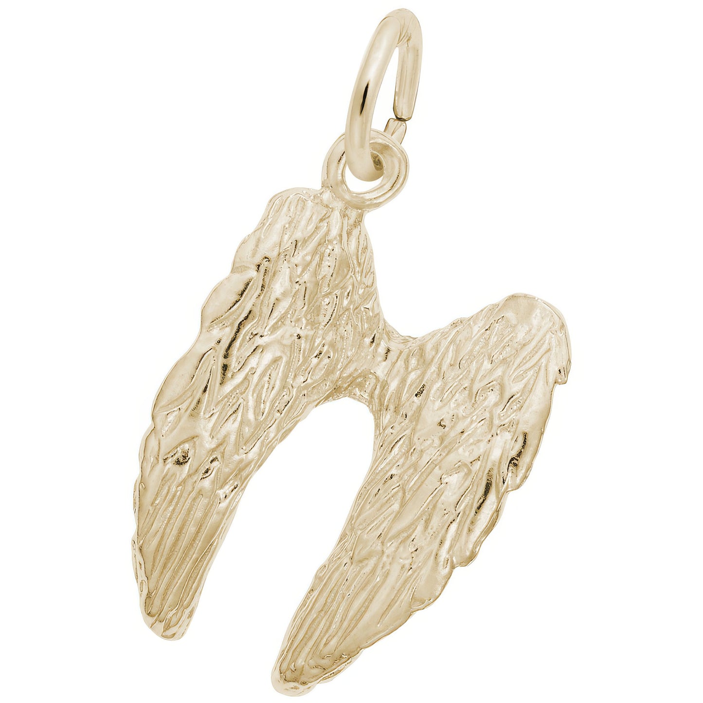 Charms Sterling Silver Angel Wings 3D Charm