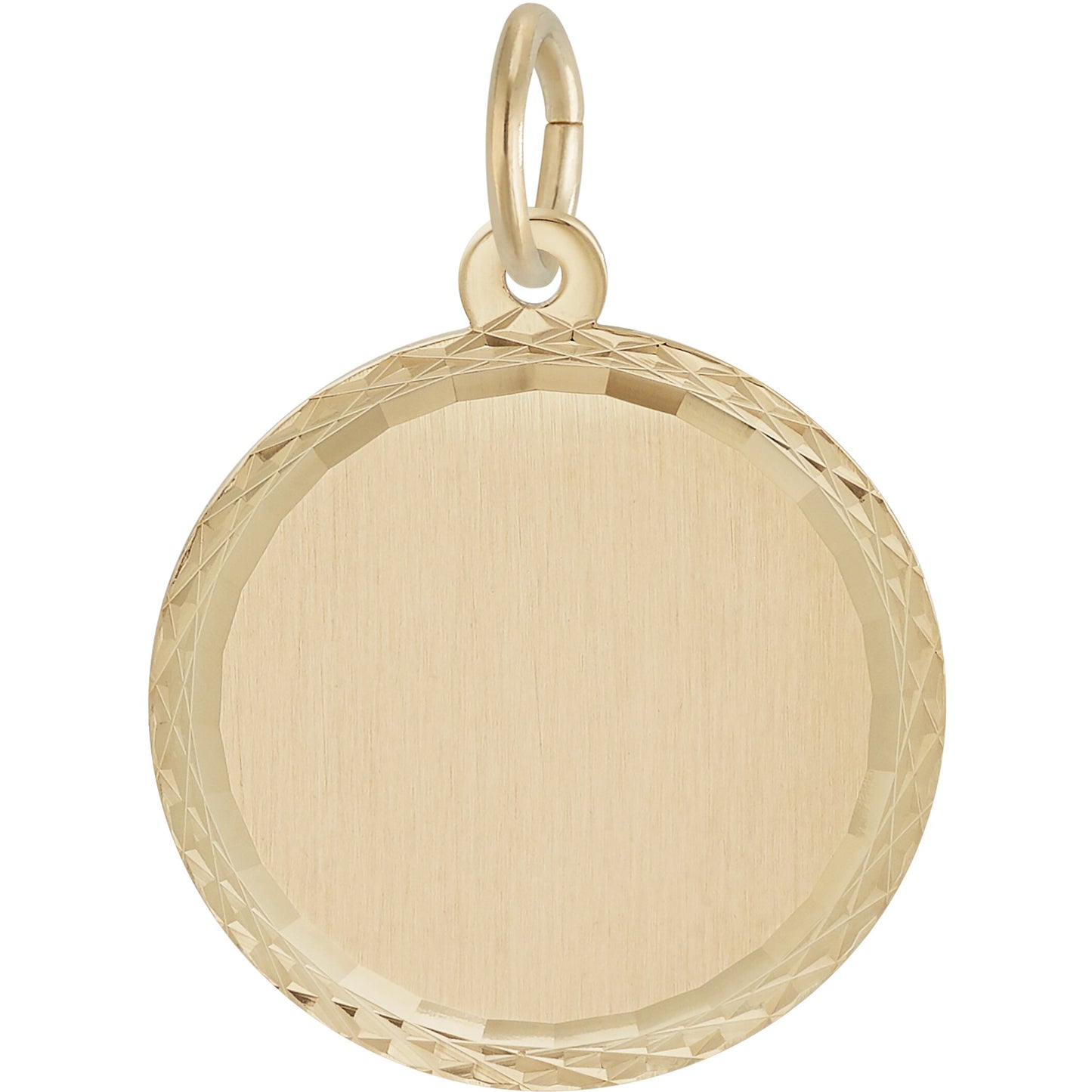 Medium Faceted Charm - Metal - Sterling Silver