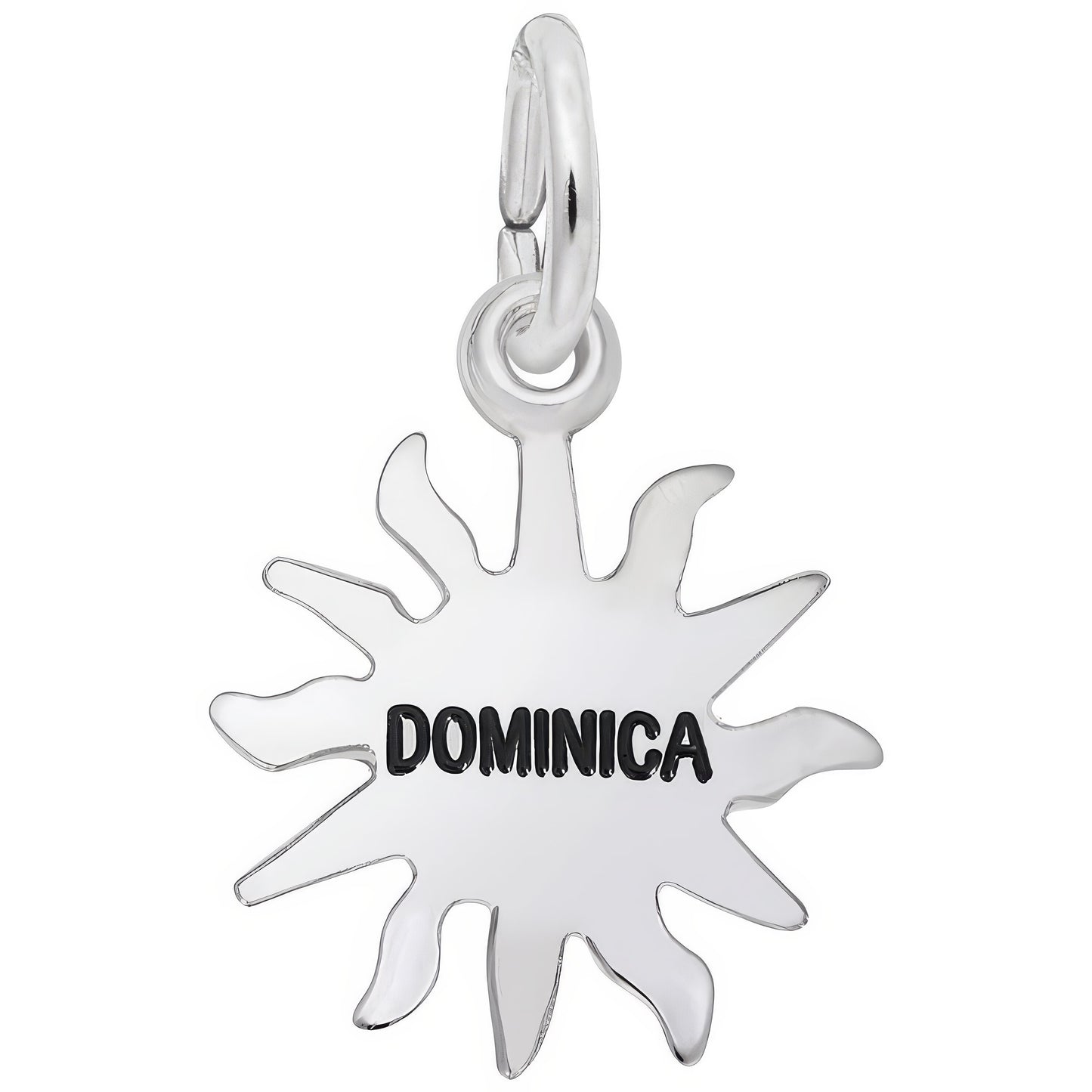 Dominica Sun Small Charm - Metal - Sterling Silver