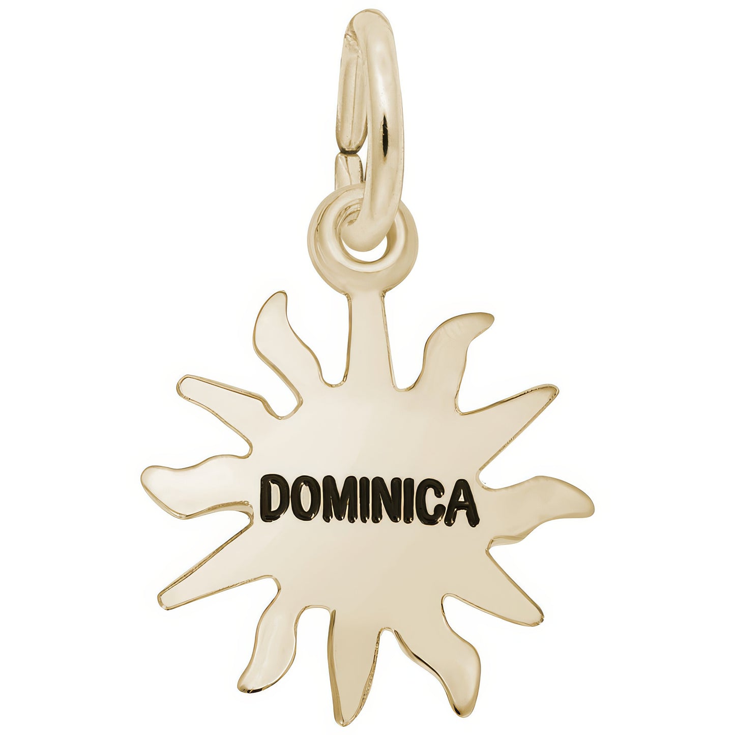 Dominica Sun Small Charm - Metal - Sterling Silver