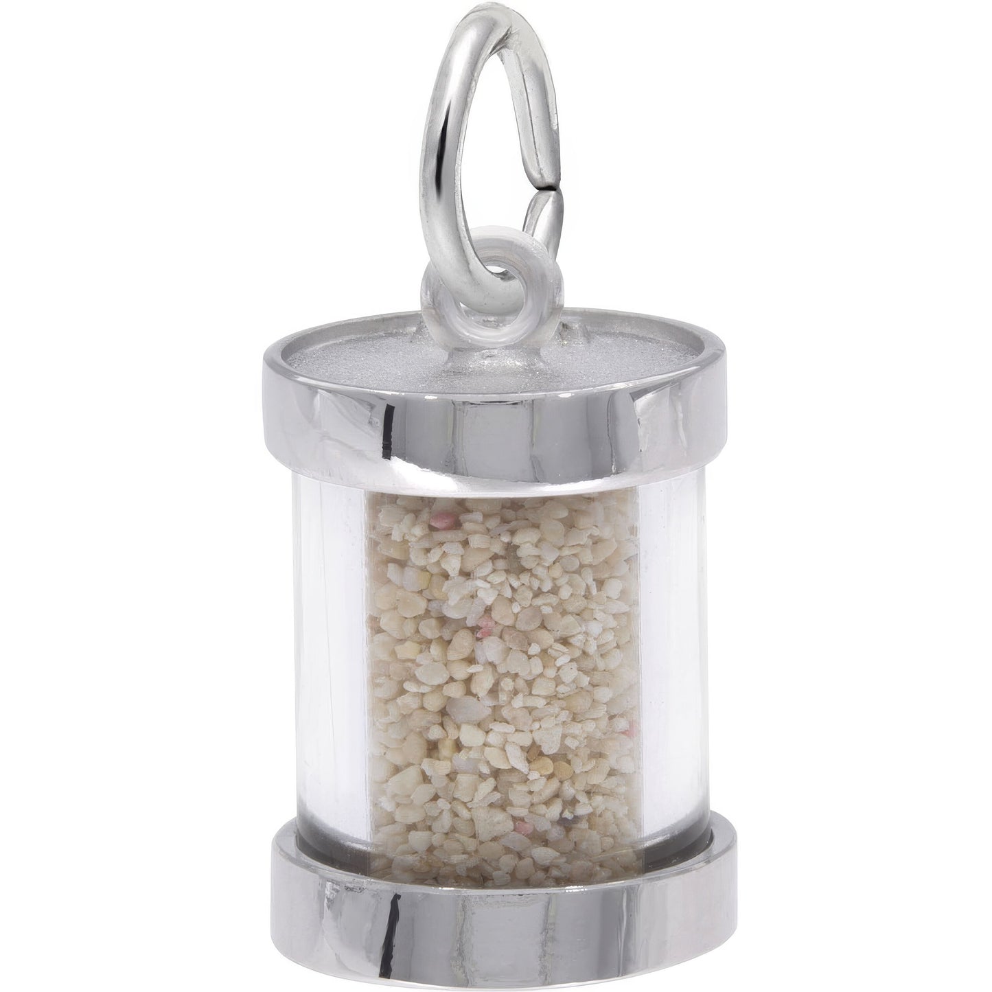 Dominica Sand Capsule Charm - Metal - Sterling Silver