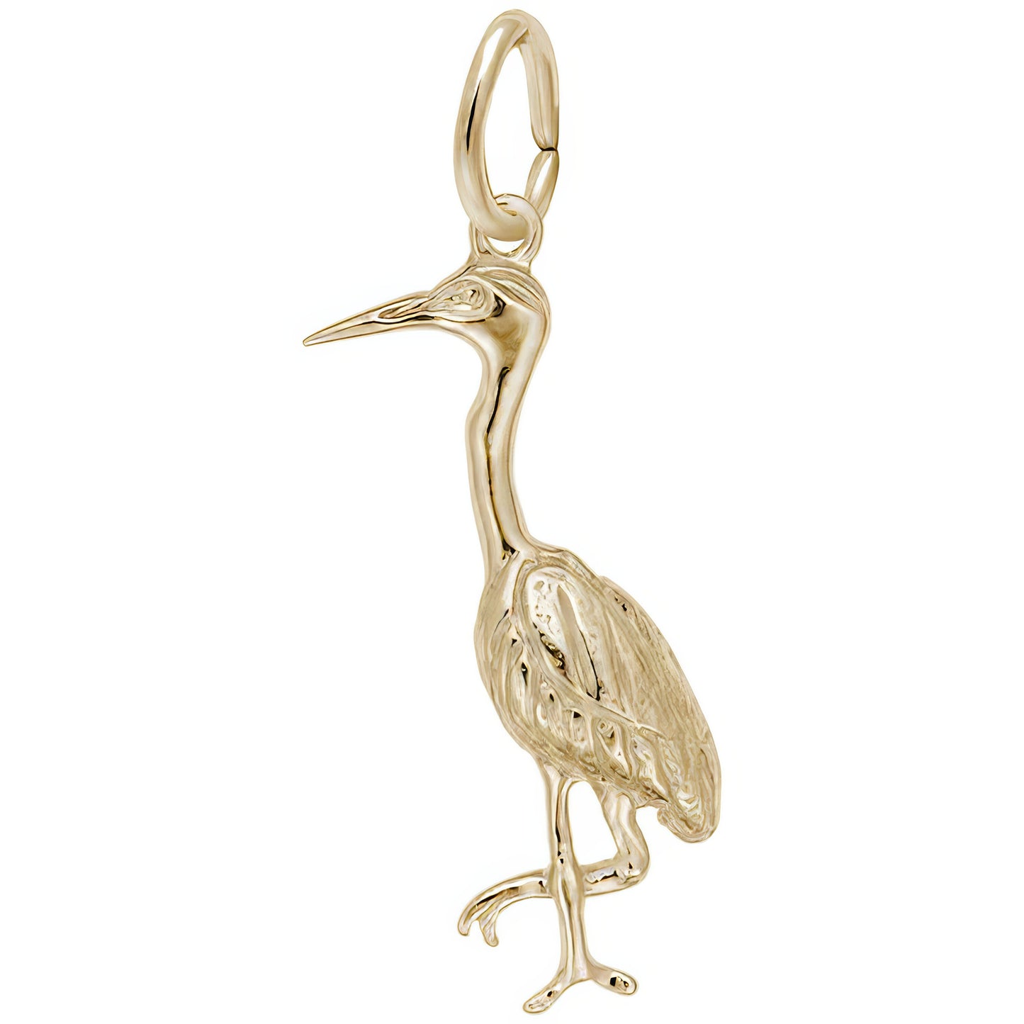 Heron Charm - Metal - Sterling Silver