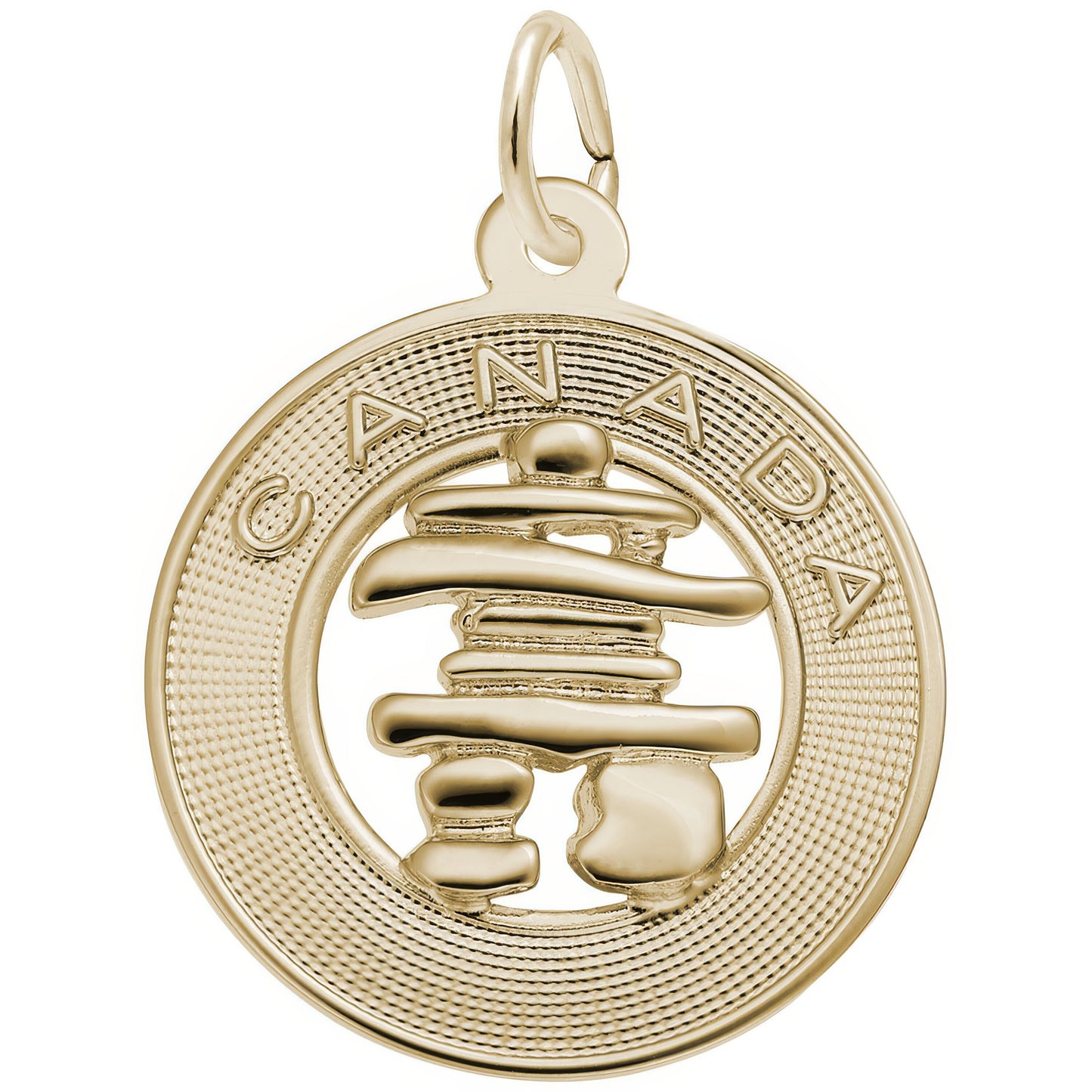 Canada Inukshuk Ring Charm - Metal - Sterling Silver