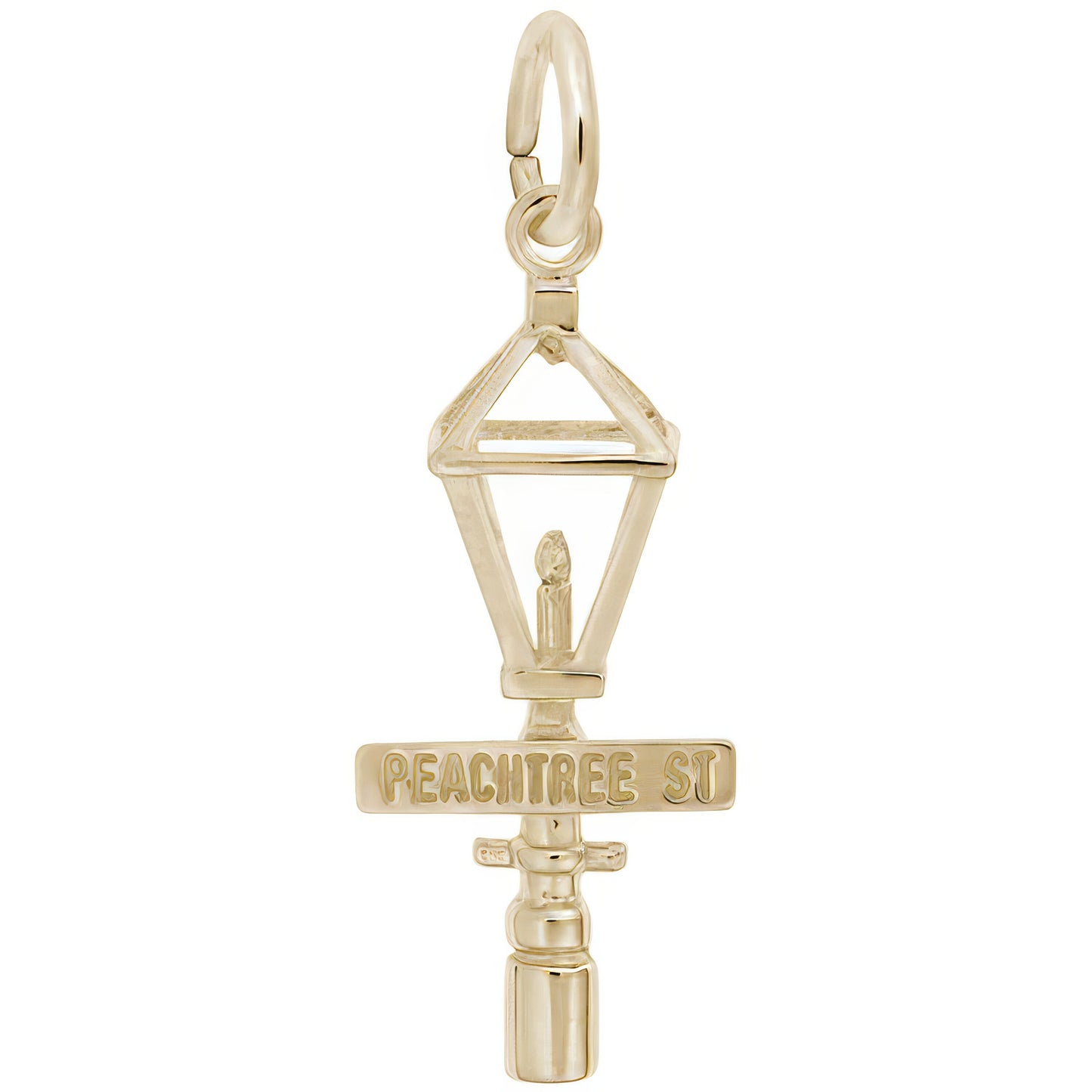 Peachtree St. Lamp Post Charm - Metal - Sterling Silver