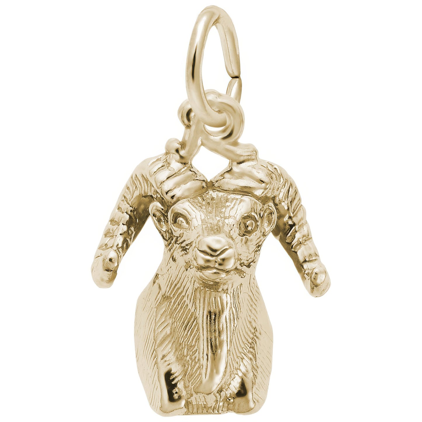 Big Horn Sheep Head Charm - Metal - Sterling Silver