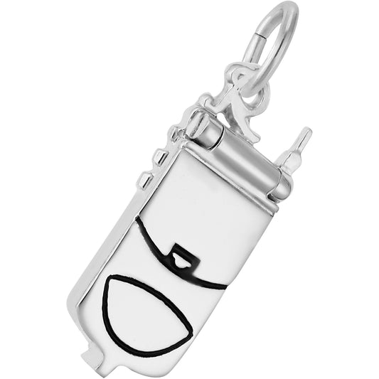 Sterling Silver Flip Phone Charm
