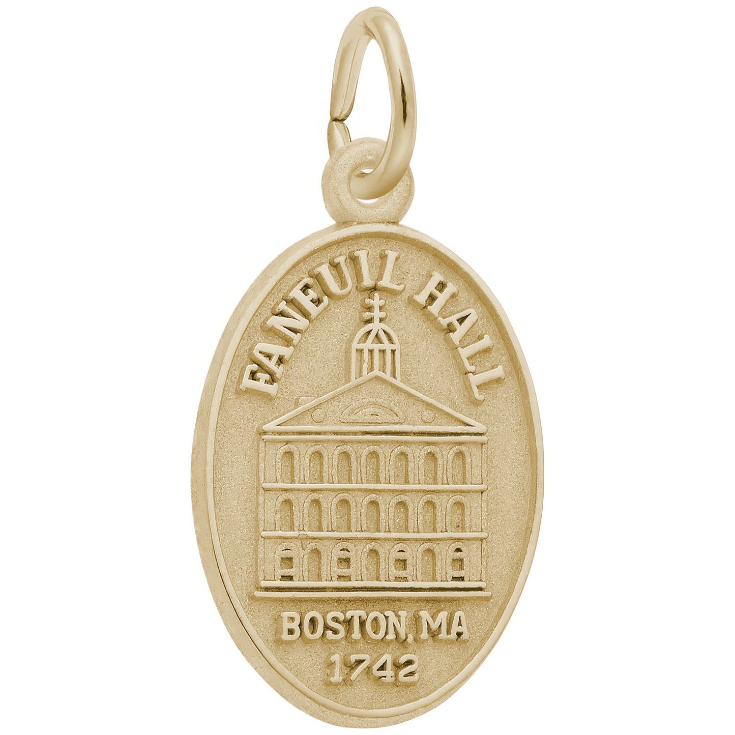 Faneuil Hall Oval Charm - Metal - Sterling Silver