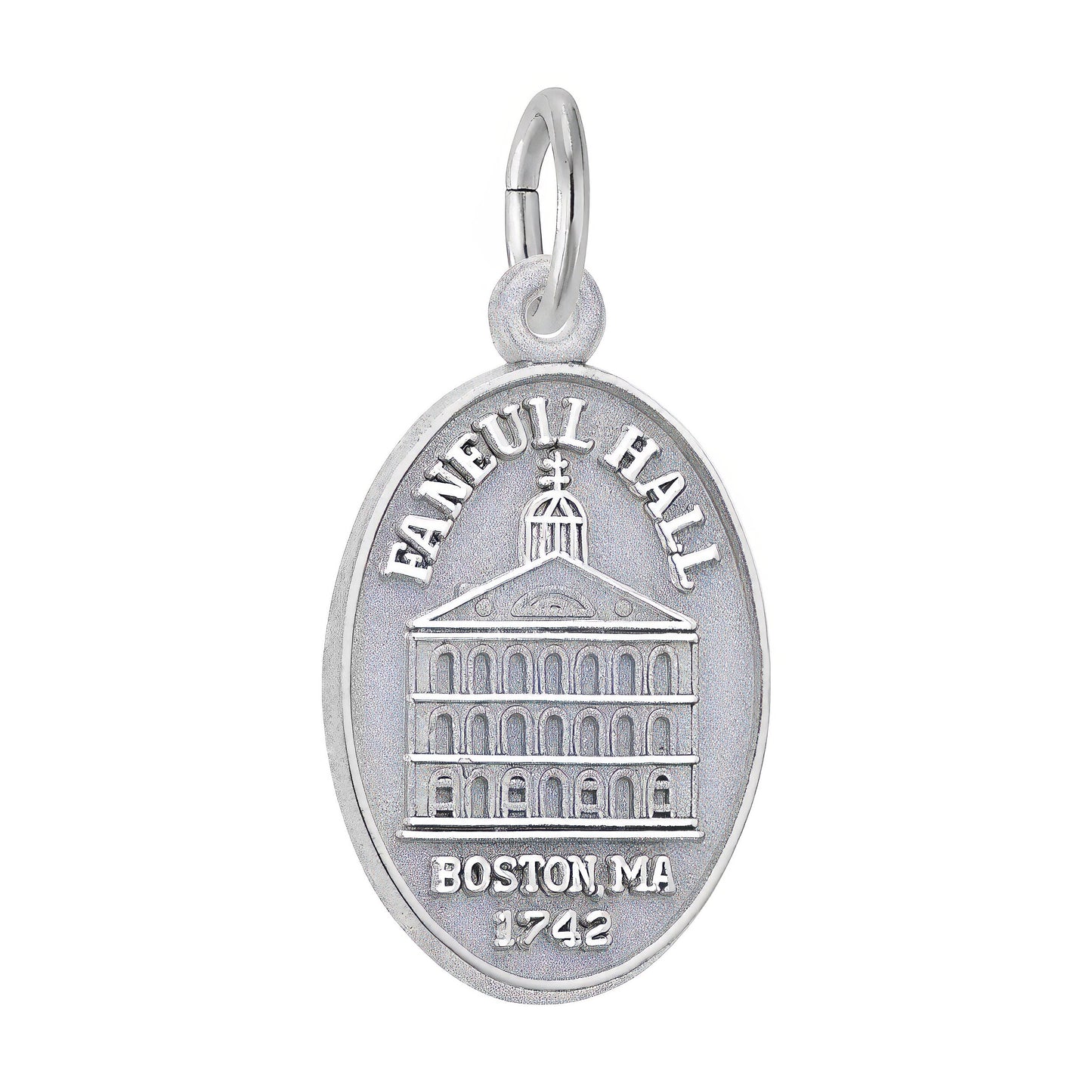 Faneuil Hall Oval Charm - Metal - Sterling Silver