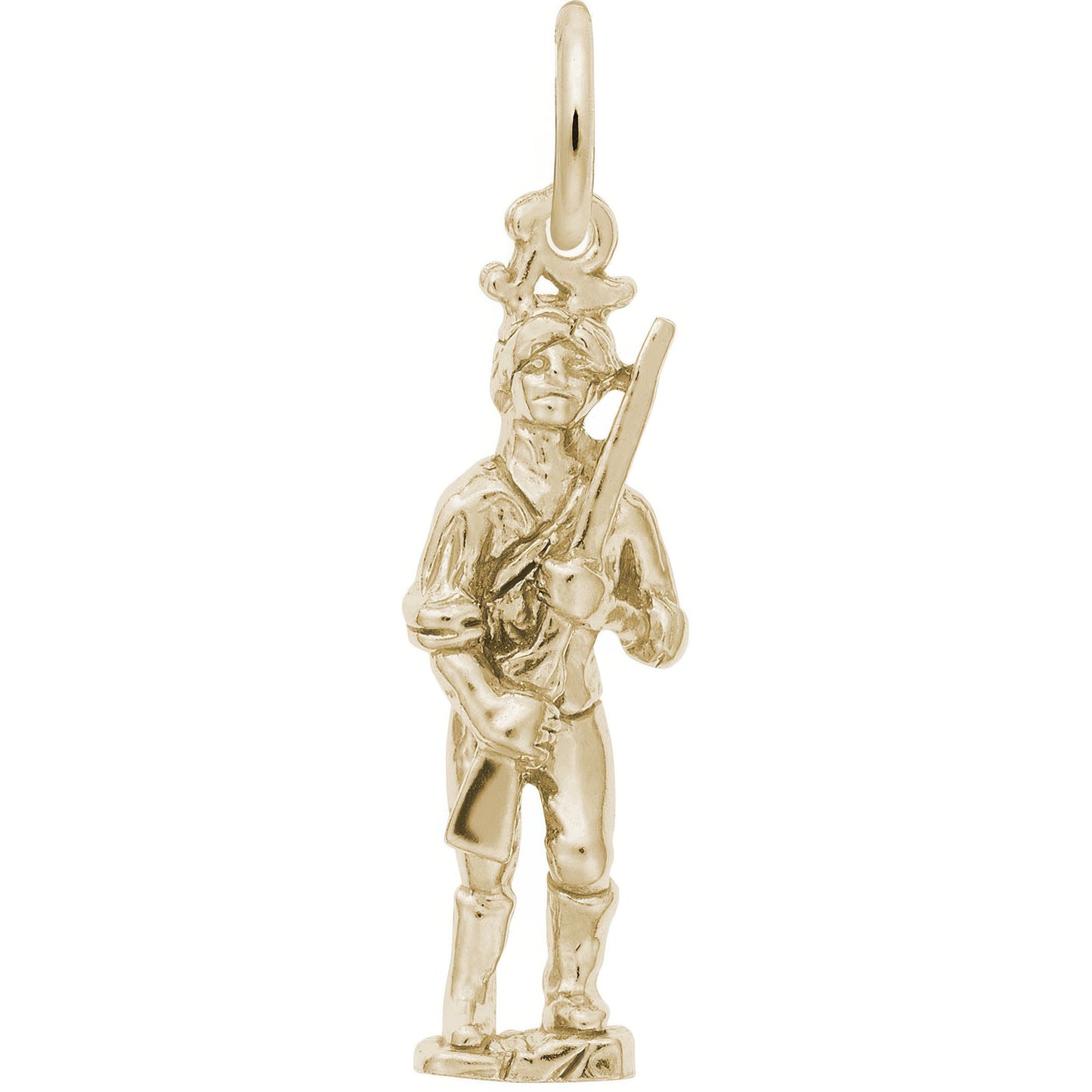 Minute Man Charm - Metal - Sterling Silver