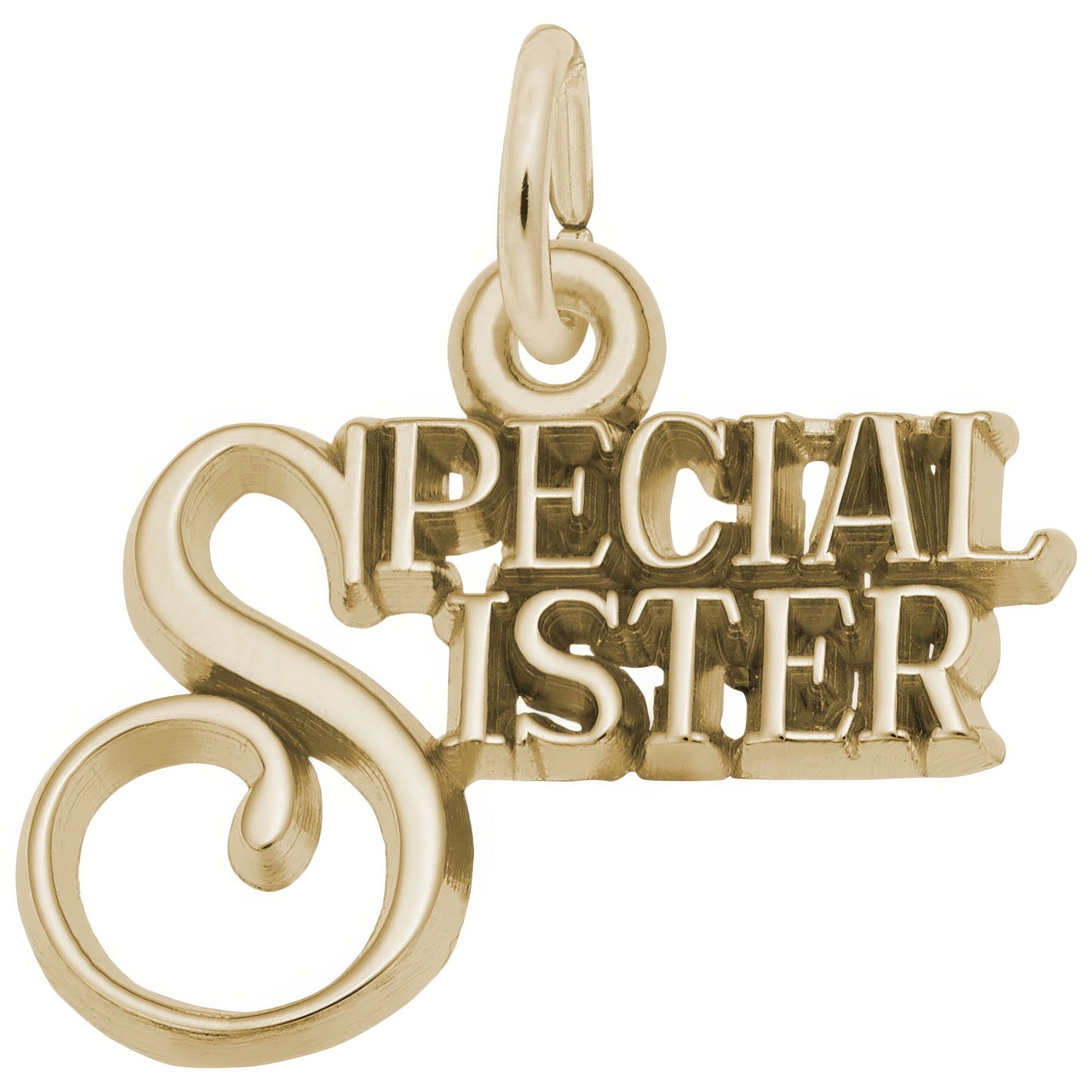 Sterling Silver Special Sister Charm - 12mm x 19mm