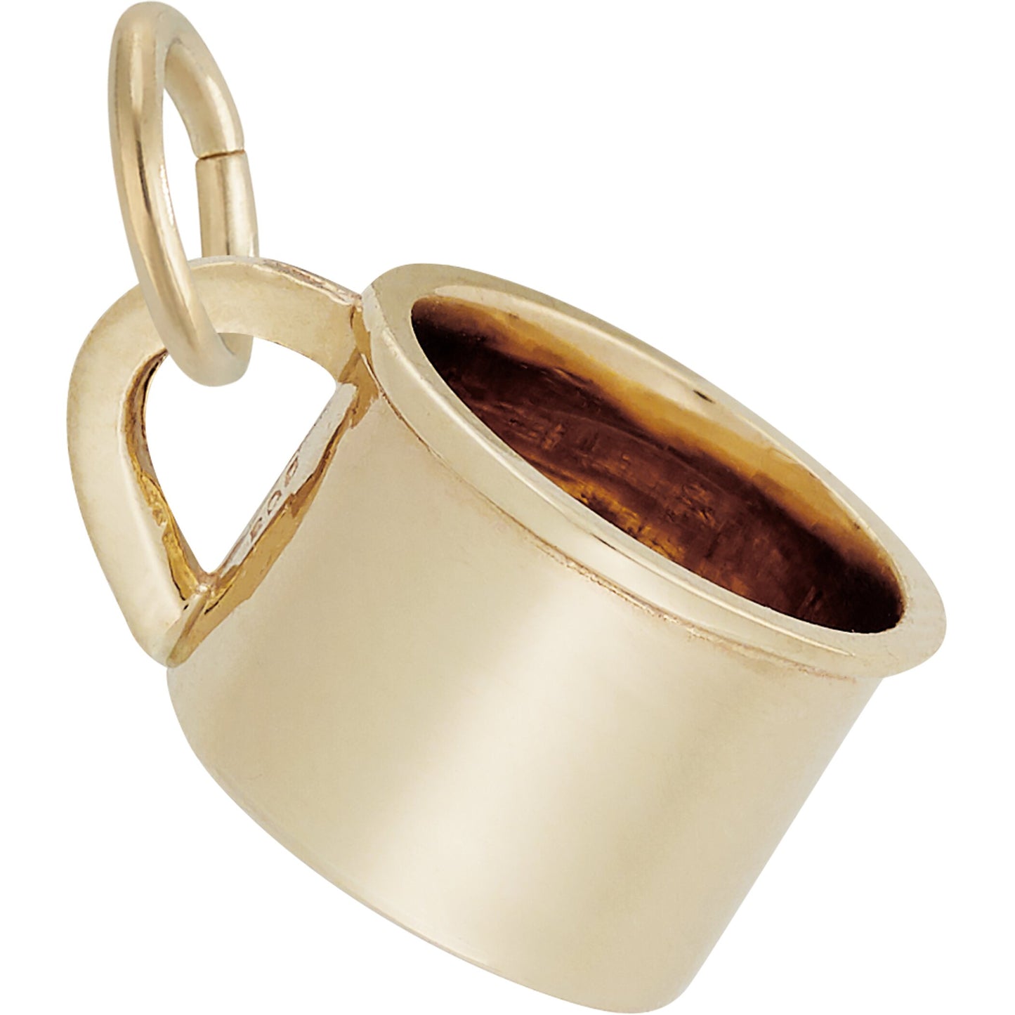 Baby Cup Charm - Metal - Sterling Silver